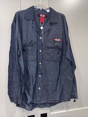 PARASUCO Denim Legend Men XL Long Sleeve Button Shirt Blue